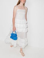 Thumbnail for your product : Molly Goddard Ruffle Skirt Midi Dress