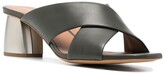 Thumbnail for your product : Emporio Armani Crossover-Straps Leather Sandals