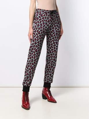MSGM leopard print track pants