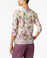 Thumbnail for your product : Alfred Dunner Palm Desert Palm Desert Floral-Print Top