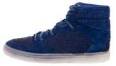 Thumbnail for your product : Balenciaga Distressed Suede High-Top Sneakers