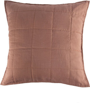 BOKSER HOME French Linen Box Stitch Quilted Euro Sham