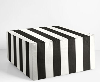Latitude Run Haleyjo Foam Outdoor Ottoman with Sunbrella® Cushion