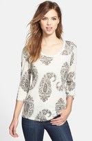 Thumbnail for your product : Lucky Brand Paisley Print Tee