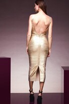 Thumbnail for your product : Karen Millen Metallic Bandage Knit Bodycon Dress