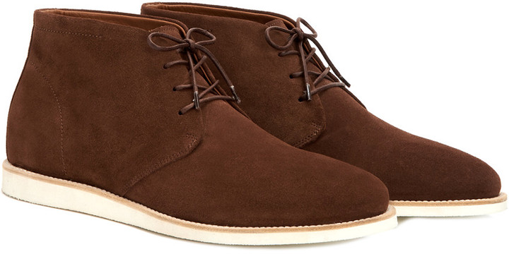 waterproof suede chukka boots