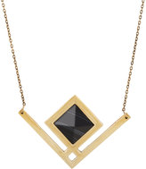 Thumbnail for your product : Pamela Love Black Agate Rise Pendant Necklace