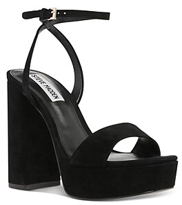 Steve Madden Women's Black Platform Sandals with Cash Back | ShopStyle