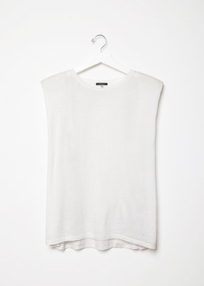 R 13 Trapeze Muscle Tee White Size: Large