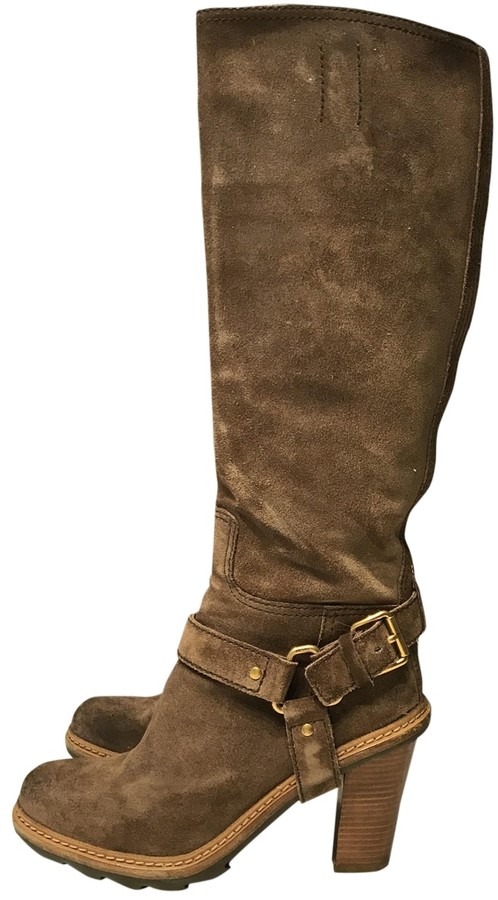 prada shearling boots