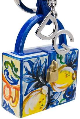 Dolce & Gabbana Majolica handbag keychain