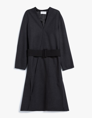 Lemaire Wrapover Coat in Slate