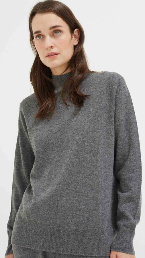 Grey Funnel Neck Sweater | Shop the world's largest collection of 