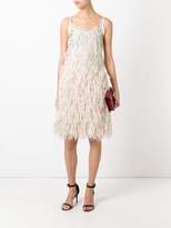 Thumbnail for your product : Alberta Ferretti feather dress