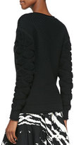 Thumbnail for your product : Ohne Titel Tufted-Pattern Knit Pullover Sweater, Black