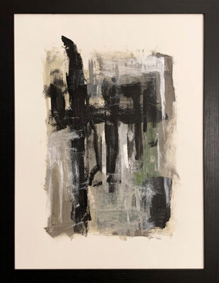 One-of-a-Kind Original Untitled 92 by J. Kent Martin - Unframed Painting on Paper