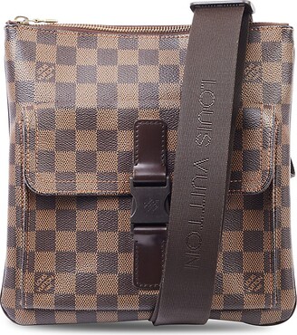Twist leather crossbody bag Louis Vuitton Brown in Leather - 36444517