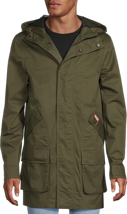 Hunter Downing Rainjacket Cotton Hooded Coat