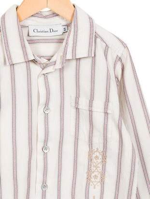 Christian Dior Boys' Striped Button-Up Shirt