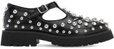 Thumbnail for your product : Burberry Embellished & Studded Leather Sandals