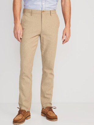 Old Navy Slim Built-In Flex Rotation Linen-Blend Chino Pants for Men