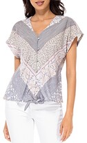 Thumbnail for your product : Baobab Collection Lucille Printed Tie Front Top