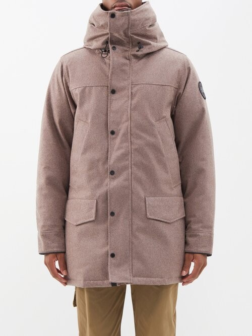 Canada Goose Langford Woolblend Down Parka Beige ShopStyle