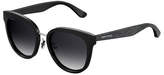 Thumbnail for your product : Jimmy Choo Cadefs Round Acetate Sunglasses w/ Glittered Arms