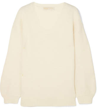 MICHAEL Michael Kors Wool And Alpaca-blend Sweater - White