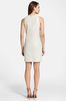 Thumbnail for your product : Cynthia Steffe Laser Cut Scuba & Faux Leather Shift Dress