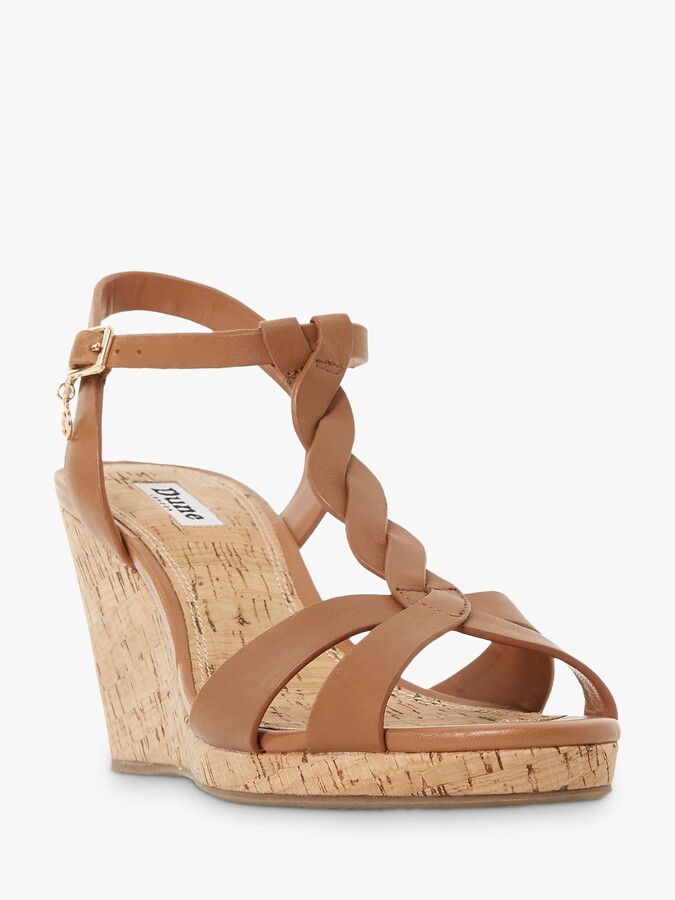 tan wedge heels