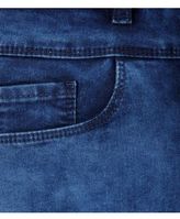 Thumbnail for your product : New Look Teens Dark Blue Denim Acid Wash High Waisted Shorts