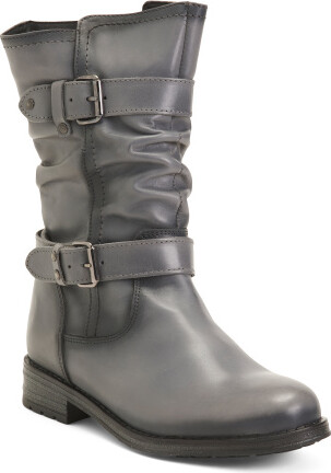 TJMAXX Leather Noelle Mid Shaft Boots For Women