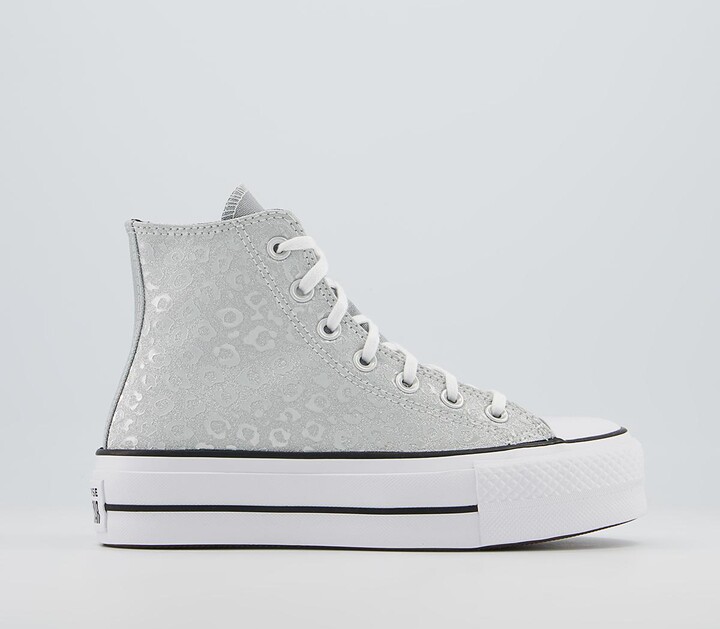 grey leopard print converse