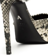 Thumbnail for your product : Alyx Brown 110 Snake-Effect Leather Platform Pumps