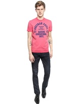 Thumbnail for your product : DSquared 1090 18cm Washed Stretch Cotton Denim Jeans