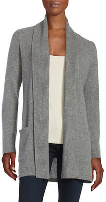 Lord & Taylor Open-Front Cashmere Sweater