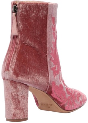Alexandre Birman 70mm Regina Floral Velvet Boots