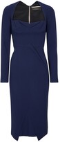 Thumbnail for your product : Roland Mouret Glasbury wool crepe midi dress