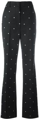 Sportmax polka dots print trousers - women - Polyester/Spandex/Elastane/Virgin Wool - 42