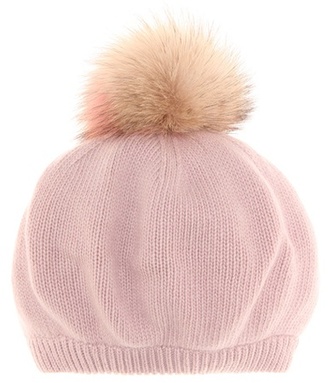 Miu Miu Fur-trimmed wool and cashmere hat