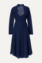 Thumbnail for your product : By Malene Birger Lampas Open-back Jacquard-knit Midi Dress