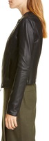 Thumbnail for your product : Vince Rib Panel Leather Jacket