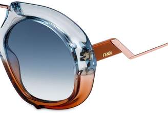 Fendi Eyewear large tonal gradient sunglasses