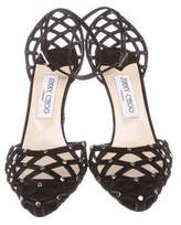 Thumbnail for your product : Jimmy Choo Suede Studded Pumps
