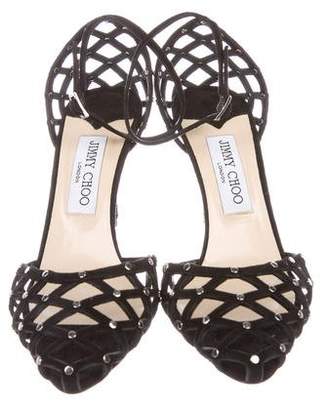 Jimmy Choo Suede Studded Pumps