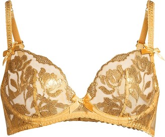 Embroidered Sparkle Unlined Bra