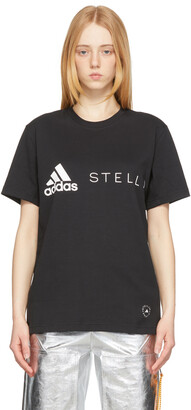 adidas by Stella McCartney Black Logo T-Shirt