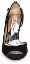 Thumbnail for your product : Badgley Mischka Meagan Embellished Peep Toe Wedge