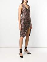 Thumbnail for your product : Alice + Olivia embellished side slit dress